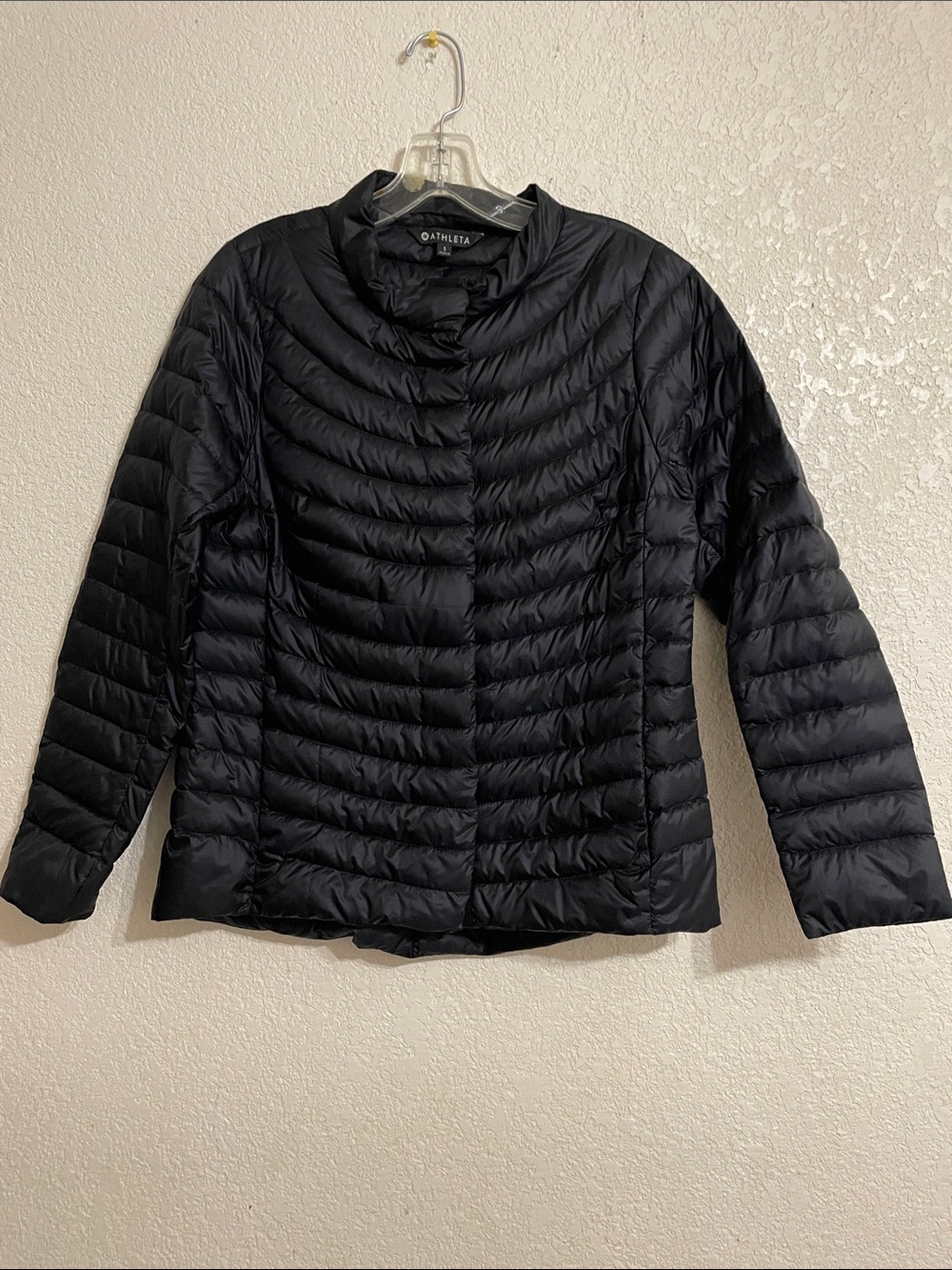 Athleta Goose Down Puffer black Jacket